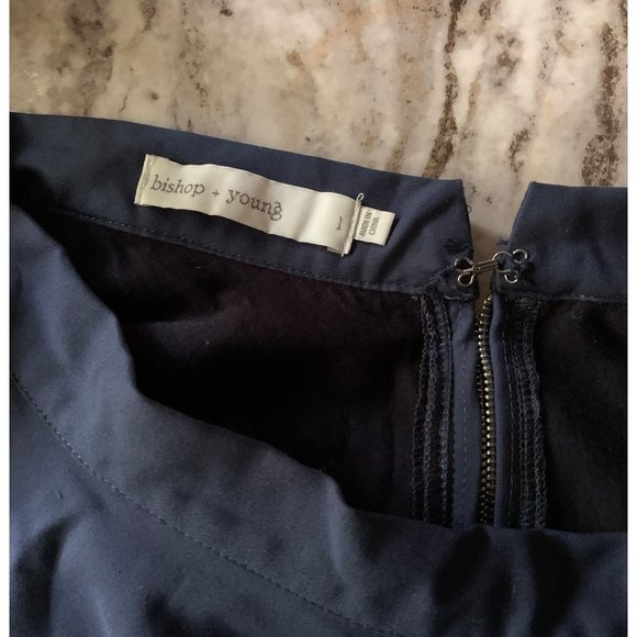 bishop + young Navy Skater Skirt - Picture 2 of 2